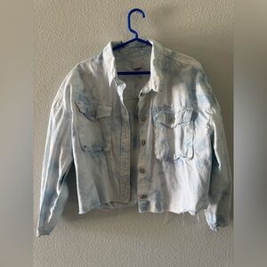 Kensie Tie Dye Jean Jacket Large